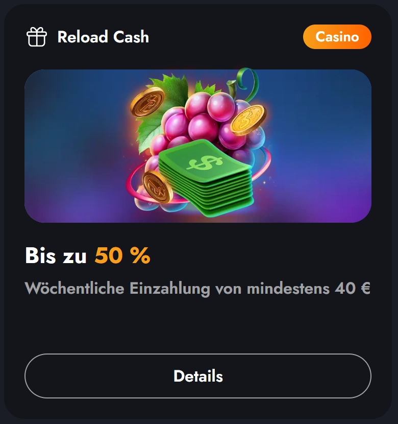 Martin Casino Reload Сash